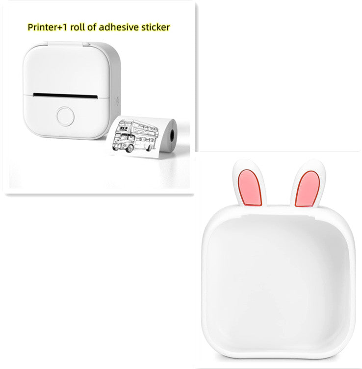 Mini Bluetooth Label & Photo Printer - Portable Thermal - front view