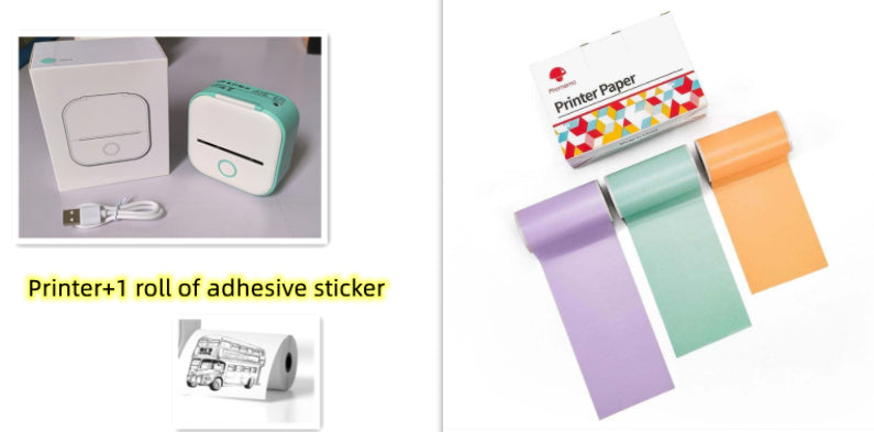 Mini Bluetooth Label & Photo Printer - Portable Thermal - lifestyle photo