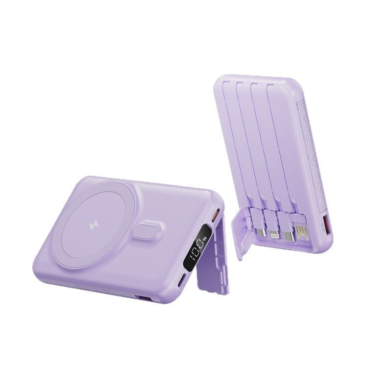 Magnetic Wireless Power Bank with Built-In Cable - size chart