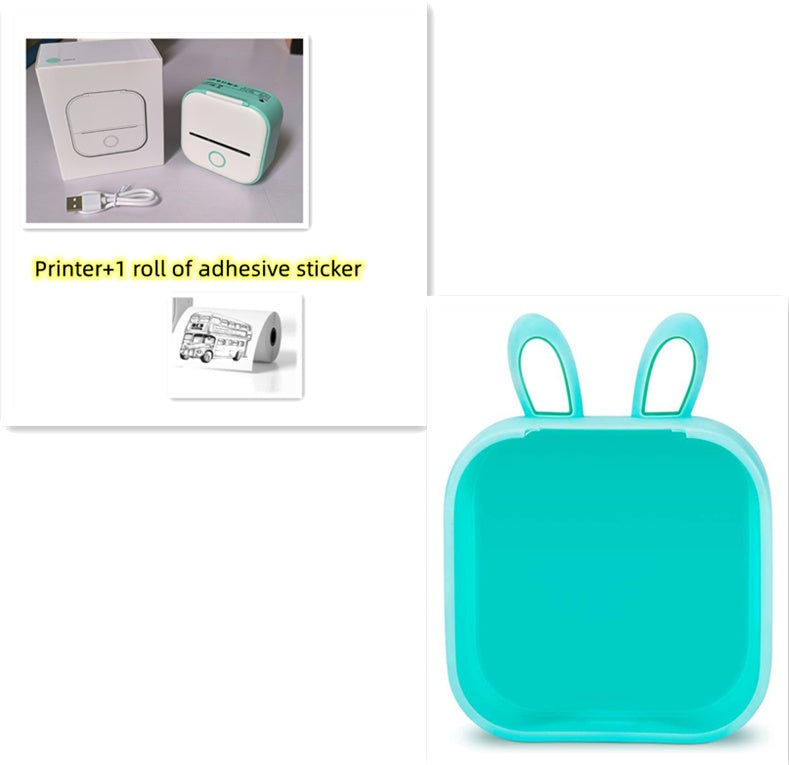 Mini Bluetooth Label & Photo Printer - Portable Thermal - in use