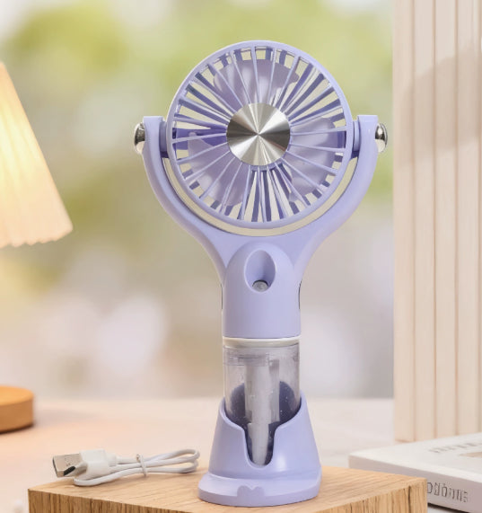 Handheld Mist Spray Fan - 4-Speed USB Cooling Fan - color options