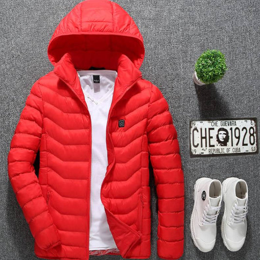 USB Heated Jacket for Men - Electric Thermal Coat - lifestyle photo