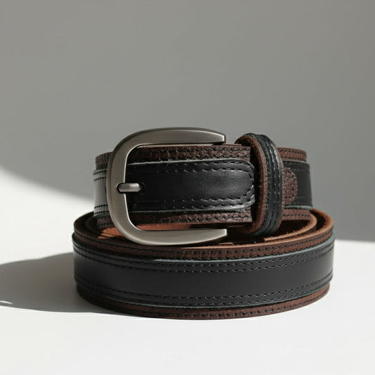 Executive real leather belt 