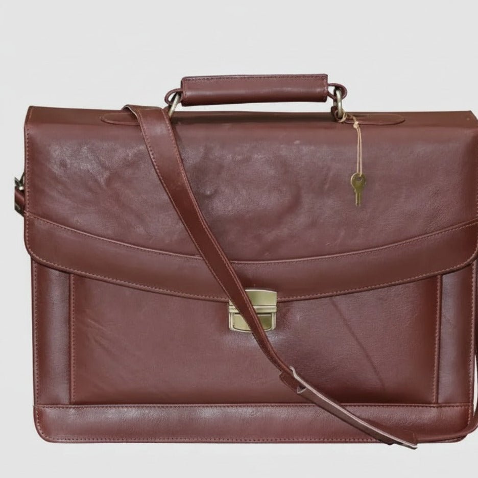 Formal laptop file leather bag 