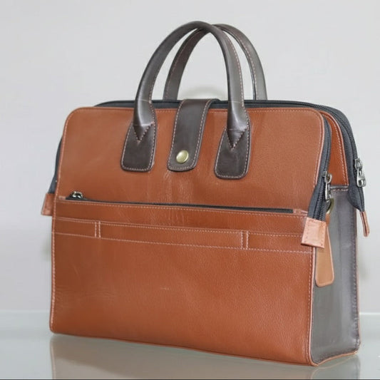 Smart Genuine Leather File Bag