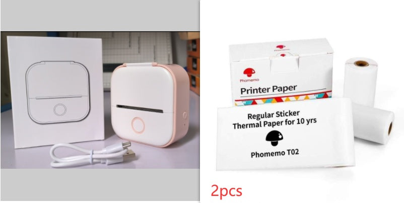 Mini Bluetooth Label & Photo Printer - Portable Thermal - feature close-up