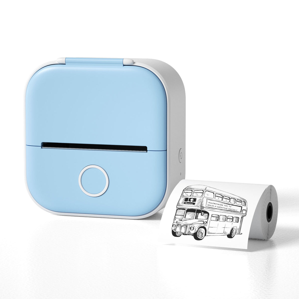 Mini Bluetooth Label & Photo Printer - Portable Thermal - color options