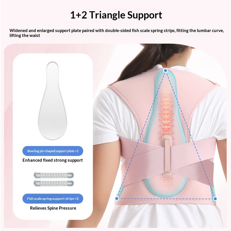 Kids' Posture Corrector Belt - Shoulder & Back Support - in use