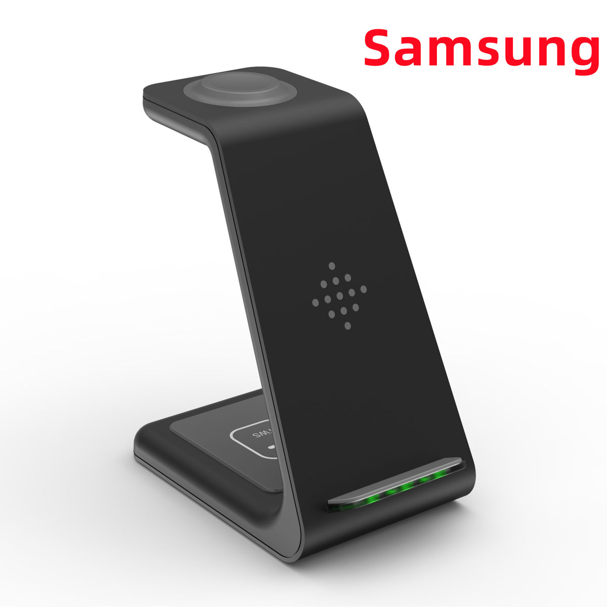 3-in-1 Wireless Charging Station - Phone, Watch & Earbuds Dock - feature close-up