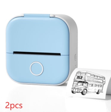 Mini Bluetooth Label & Photo Printer - Portable Thermal - size chart