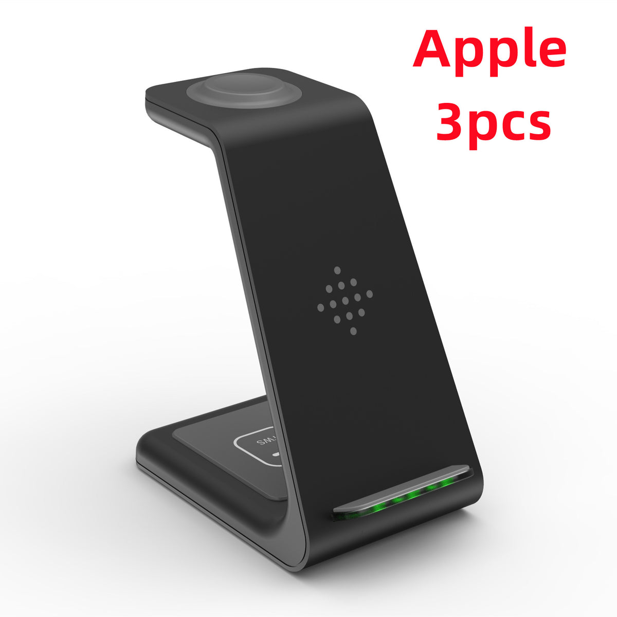 3-in-1 Wireless Charging Station - Phone, Watch & Earbuds Dock - size chart