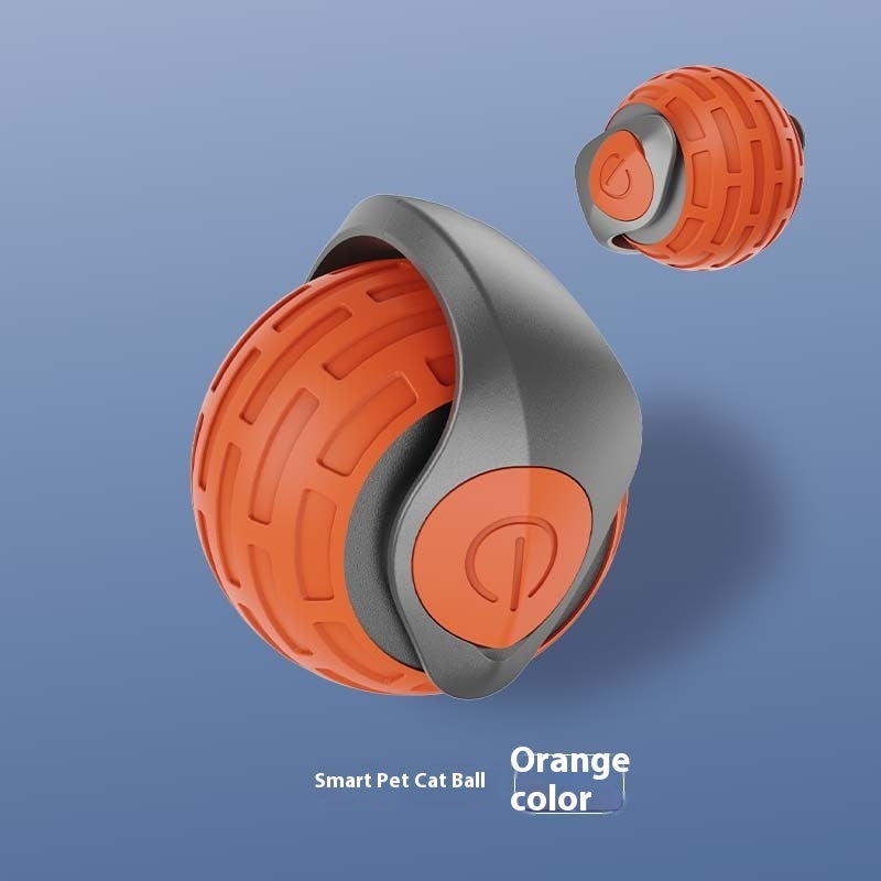 Interactive Rolling Ball Cat Toy - USB Rechargeable - side view