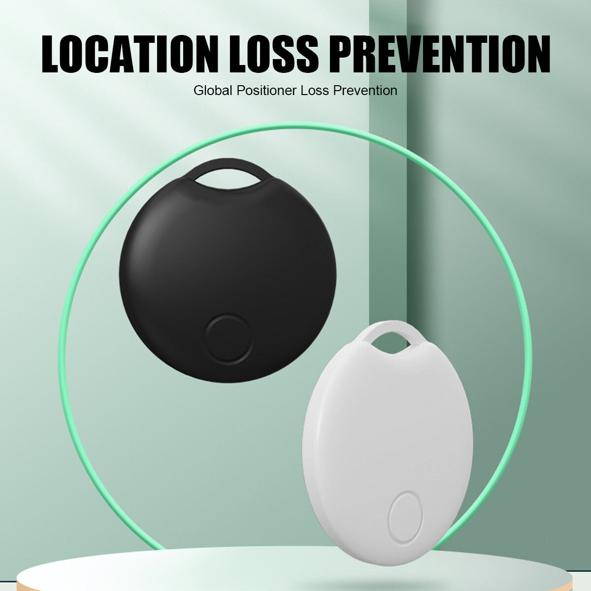 Mini Bluetooth Tracker for Keys, Bikes & Bags - Find My Compatible - back view