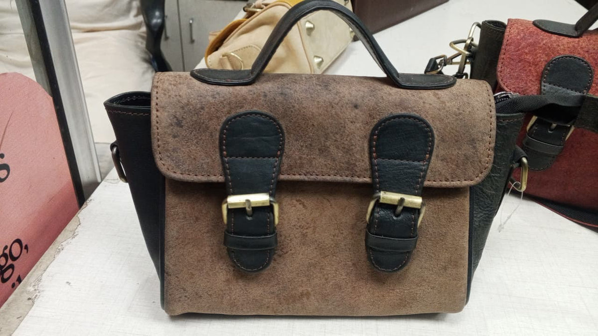 Women's Elegant Full-Grain Cowhide Leather Flap Bag | Work & Casual | Handcrafted