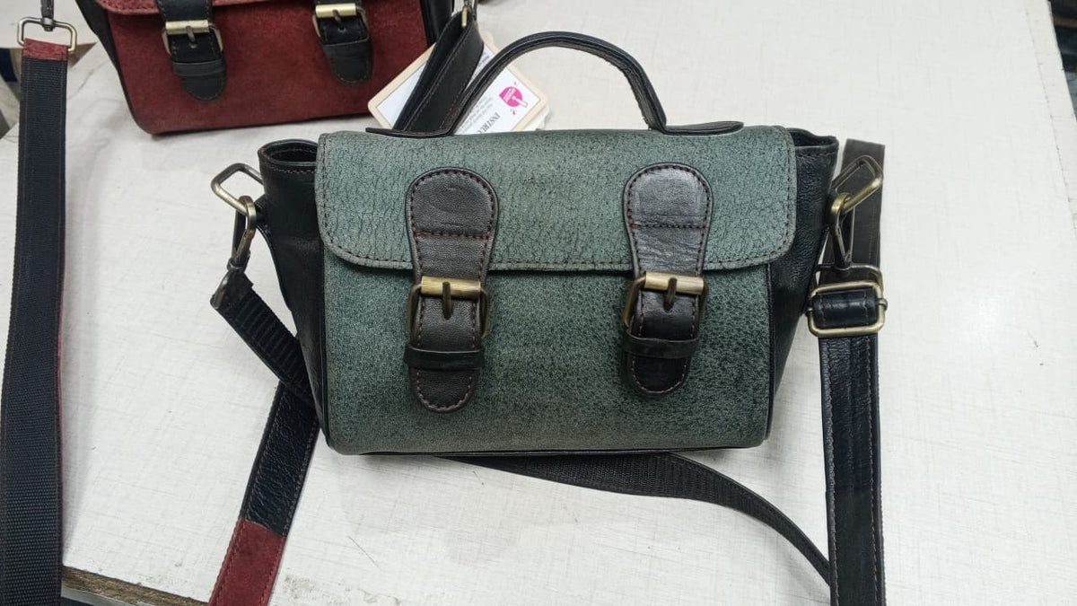 Women's Elegant Full-Grain Cowhide Leather Flap Bag | Work & Casual | Handcrafted