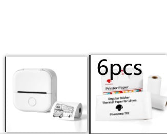 Mini Bluetooth Label & Photo Printer - Portable Thermal - color options