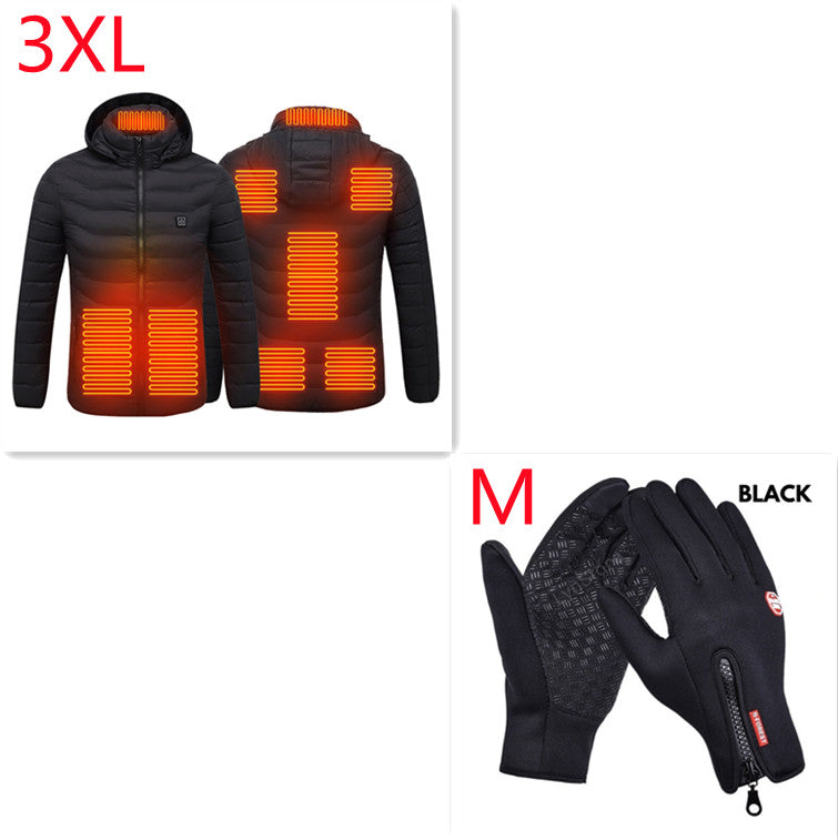 USB Heated Jacket for Men - Electric Thermal Coat - side view