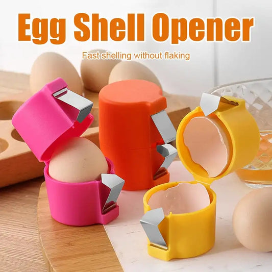 Egg Shell Opener & Beater - Kitchen Baking Tool - Orange Red - front view