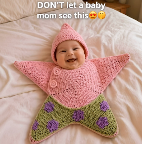 Star-Shaped Hooded Baby Romper - Newborn Sleeping Bag - size chart