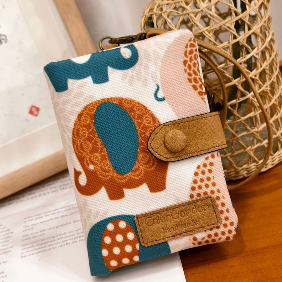 Tri-Fold Multi-Card Wallet - Printed Design - close-up detail