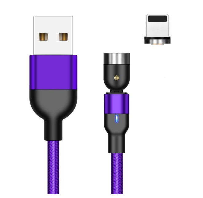360° Rotating Magnetic USB-C Charging Cable - Fast Charge - side view