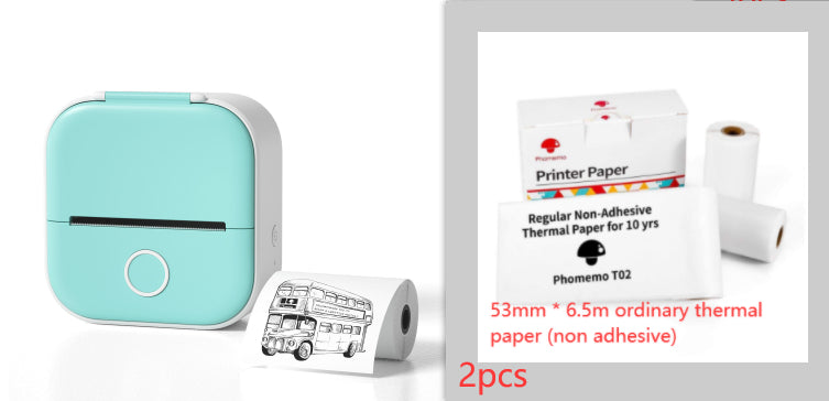 Mini Bluetooth Label & Photo Printer - Portable Thermal - close-up detail