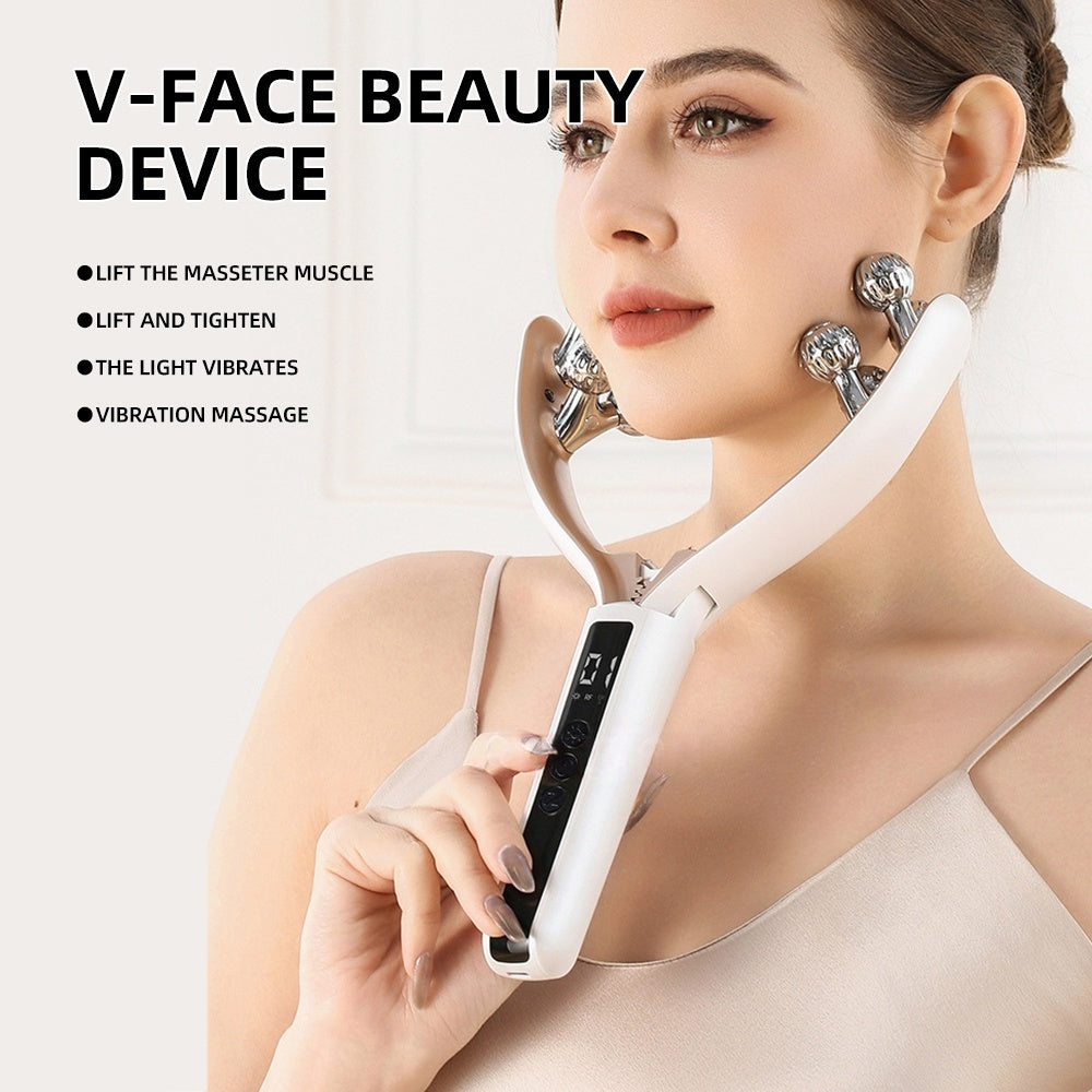 EMS Facial Roller Massager - Microcurrent Skin Toning Tool - Normal Version - front view