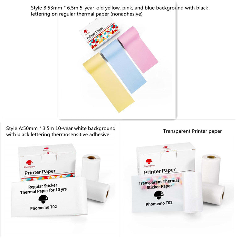Mini Bluetooth Label & Photo Printer - Portable Thermal - packaging