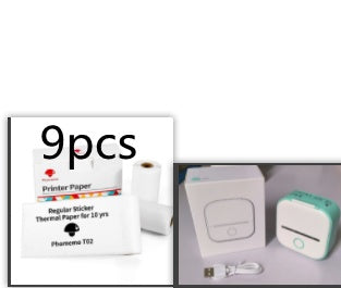Mini Bluetooth Label & Photo Printer - Portable Thermal - side view