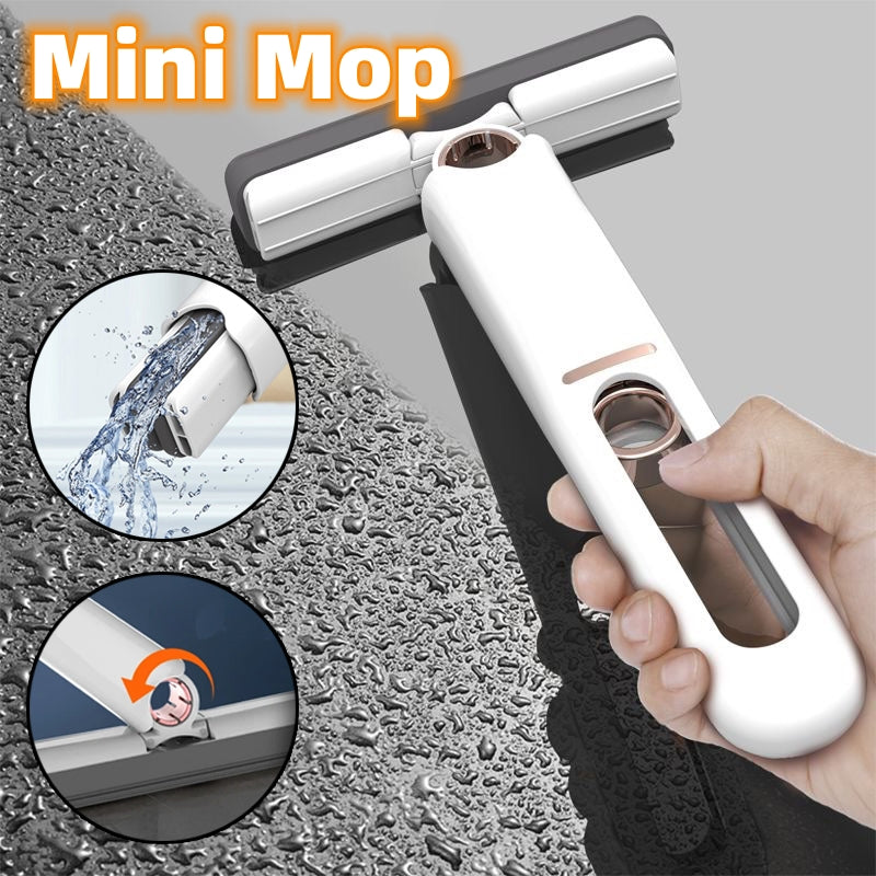 Mini Squeeze Mop - Portable Cleaning Sponge Tool - front view