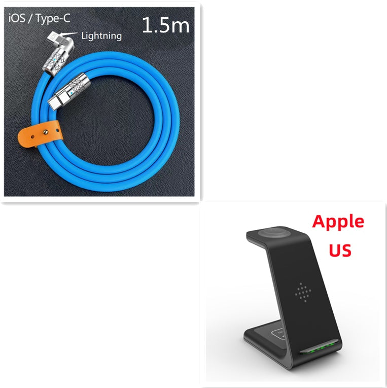 3-in-1 Wireless Charging Station - Phone, Watch & Earbuds Dock - packaging