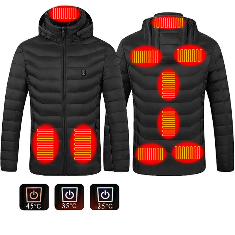 USB Heated Jacket for Men - Electric Thermal Coat - size chart