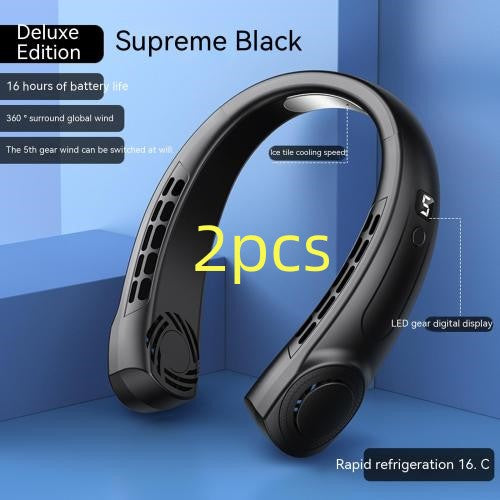 Hands-Free Neck Fan - Portable Personal Cooling Device - lifestyle photo