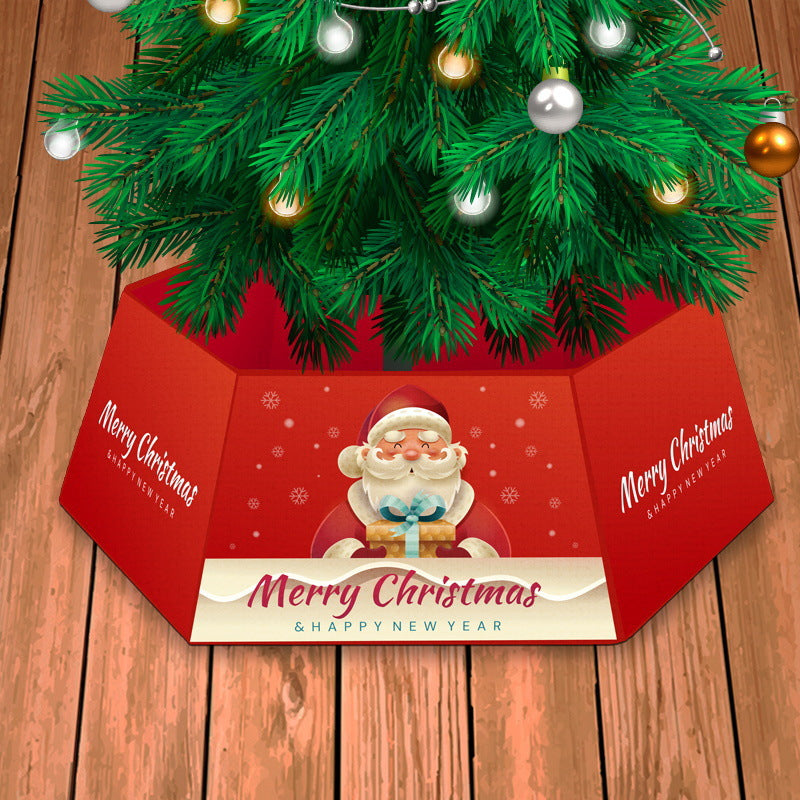 Christmas Tree Skirt - Festive Holiday Decoration - close-up detail