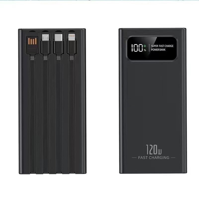 120W Power Bank 20000mAh - Four-Port Fast Charging - close-up detail