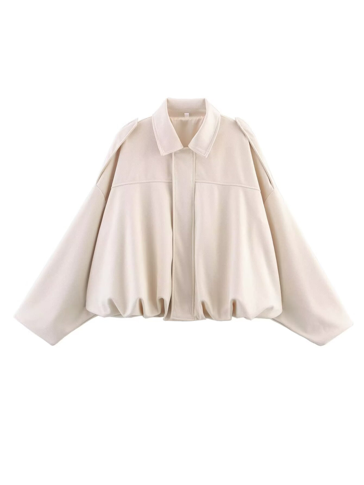 Men's Faux Suede Pilot Jacket - Casual Zip-Up Coat - front view