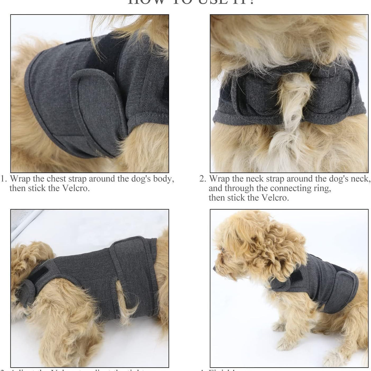 Dog Anxiety Vest - Breathable Thunder Jacket for Storm & Stress - packaging