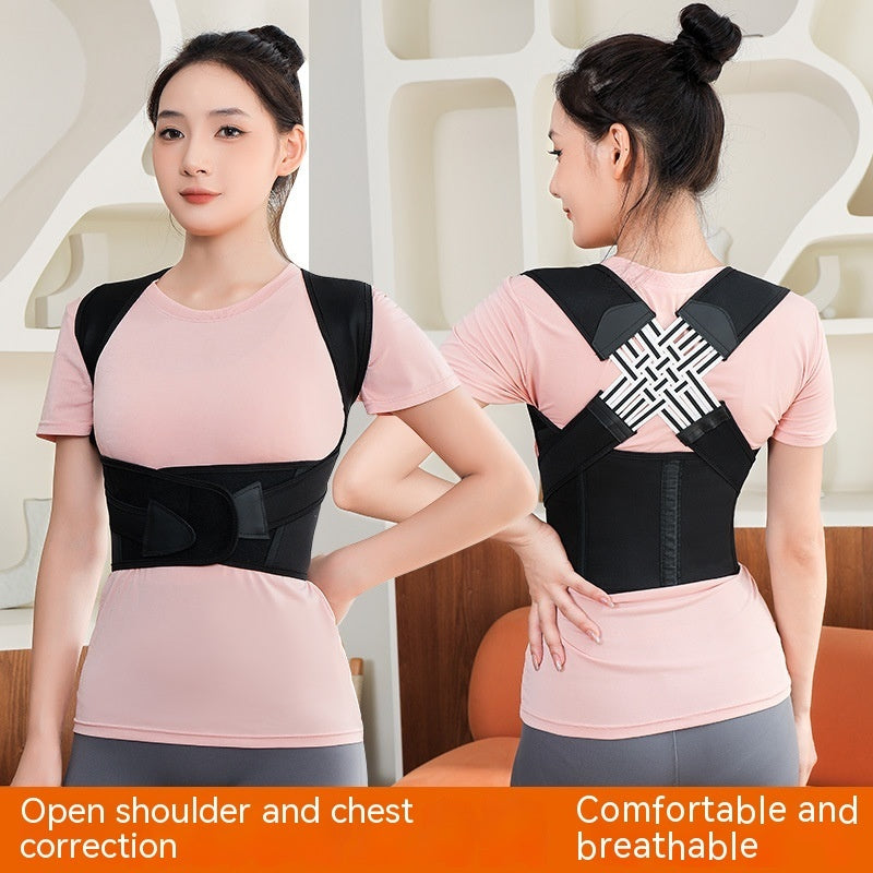 Unisex Posture Corrector Brace - Chest Lift & Anti-Humpback - close-up detail