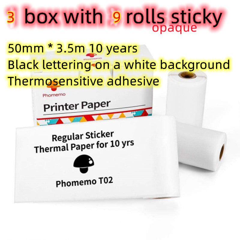 Mini Bluetooth Label & Photo Printer - Portable Thermal - front view
