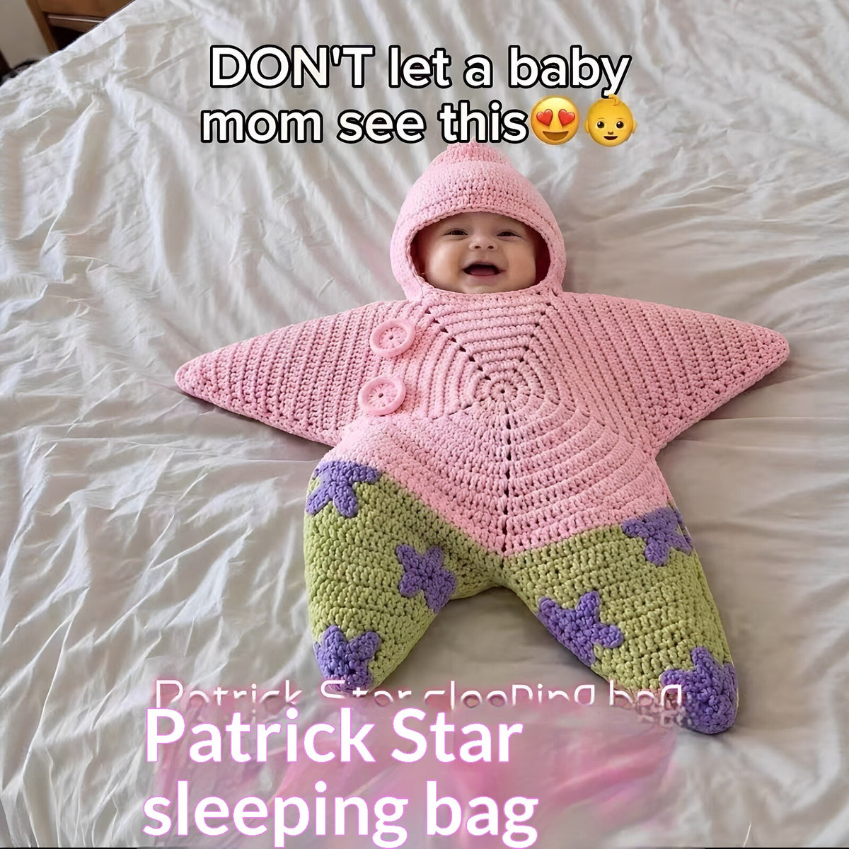Star-Shaped Hooded Baby Romper - Newborn Sleeping Bag - packaging