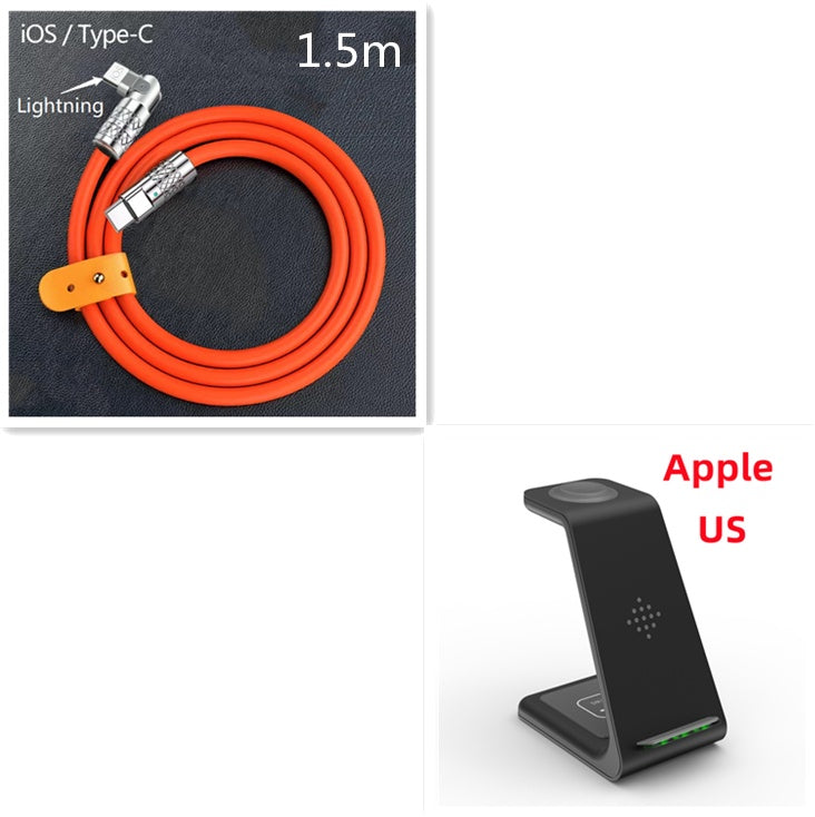 3-in-1 Wireless Charging Station - Phone, Watch & Earbuds Dock - lifestyle photo